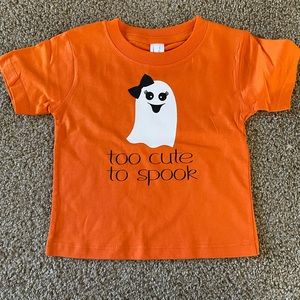 🧡👻 Toddler Baby Girl Halloween Shirt 18m NEW